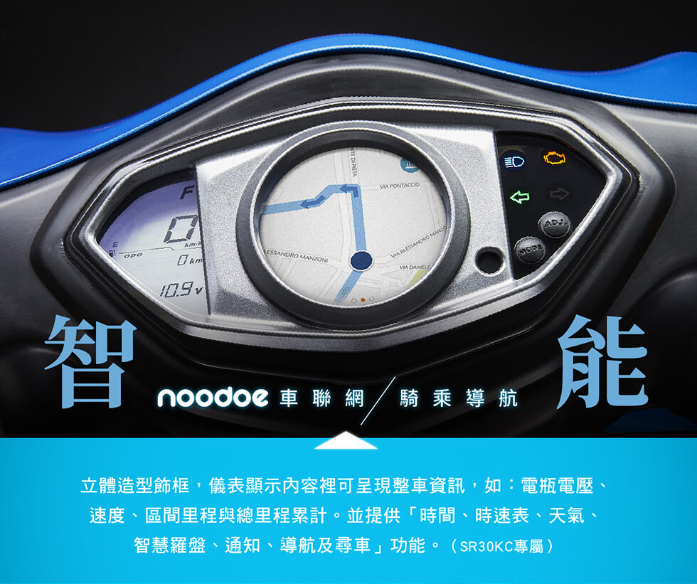 Noodoe車能網,智能騎乘導航
