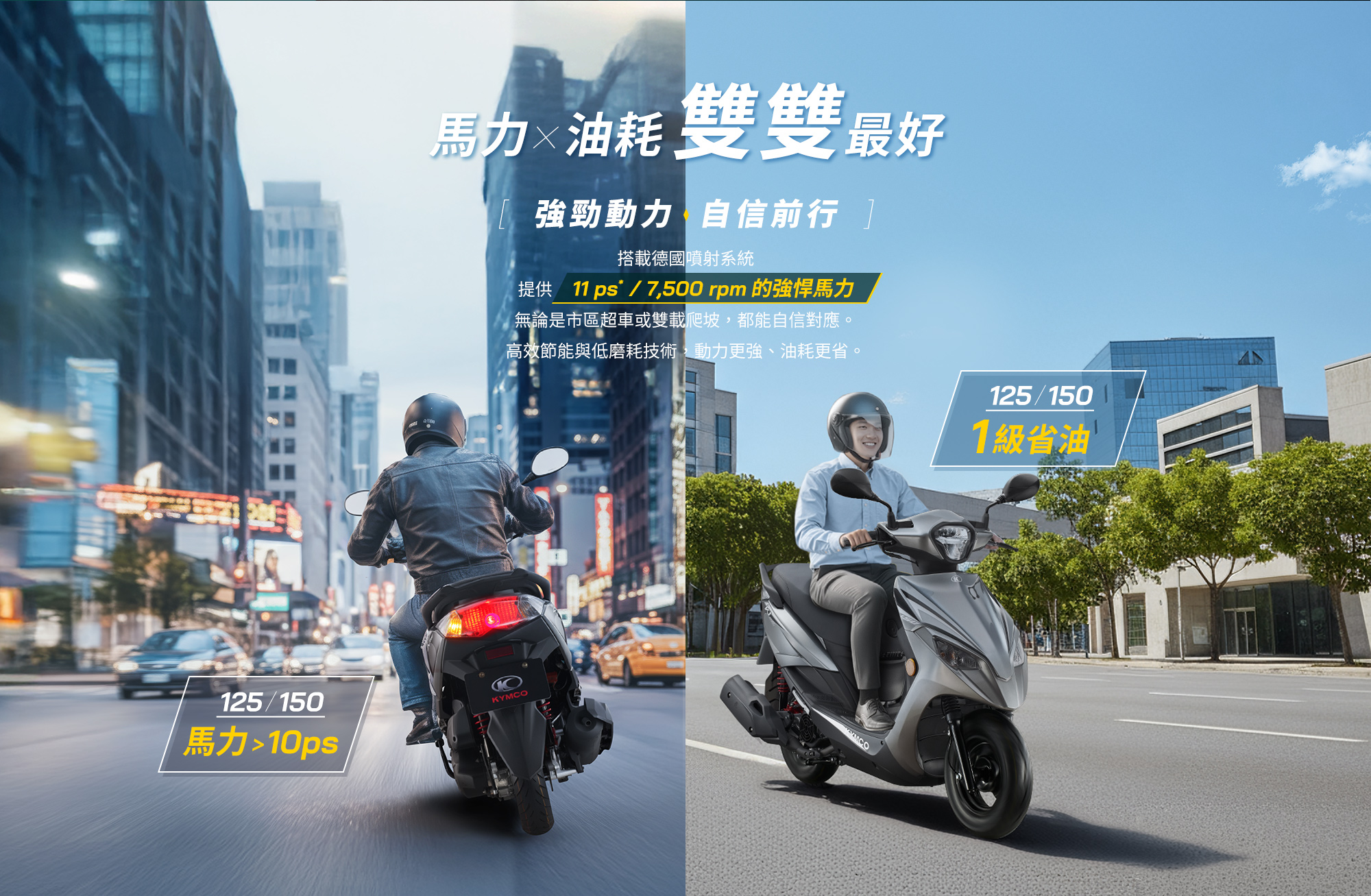 KYMCO 新K1 125 / 150 特仕版馬力與油耗表現,125 與 150 車型兼具 10ps 以上動力與一級省油表現